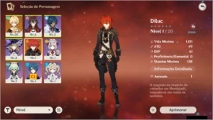 ✨ GENSHIN IMPACT - DILUC 5⭐ AR5-10 ✨ #00001