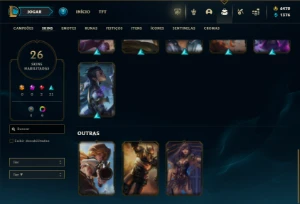 Ferro 3 com 45 Champs e 26 Skins + ( 6500 RP ) ( 100 Jogos ) - League of Legends LOL