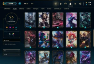 Ferro 3 com 45 Champs e 26 Skins + ( 6500 RP ) ( 100 Jogos ) - League of Legends LOL