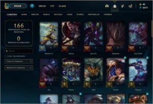 Conta unranked com 20 skins e 54 champs - League of Legends LOL