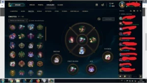 Conta League of legends D5 (singed pelotão riot,) 223 skins LOL