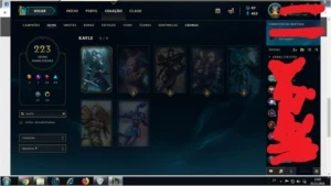 Conta League of legends D5 (singed pelotão riot,) 223 skins LOL