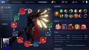 Conta MIR4 - Guerreiro LVL 90 - 127k Power - Servidor SA
