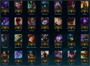Acc Gold 1 81 Champs - League of Legends LOL