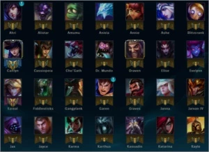 Acc Gold 1 81 Champs - League of Legends LOL