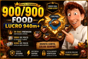 Conta 900/900 food - Albion Online