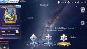 SAINT SEIYA AWAKENING -INICIANTES COM GEMAS AVANÇADAS SSA