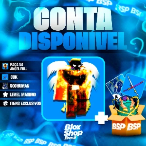 BLOX FRUITS > 👼RAÇA V4 ANGEL FULL + ⚔️CDK + 👊GODHUMAN