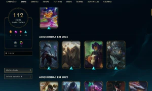 Ferro 2 com TODOS os champs e 115 Skins  ( Main ADC ) - League of Legends LOL