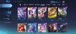 Conta Mobile Legends Lv 109 - 332 Skins - 129 Heróis