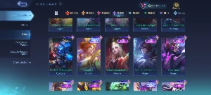 Conta Mobile Legends Lv 109 - 332 Skins - 129 Heróis