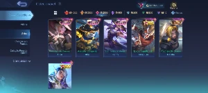 Conta Mobile Legends Lv 109 - 332 Skins - 129 Heróis