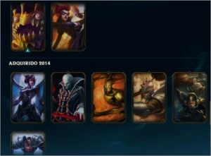 Conta League of legends Diamante 4 55 skins 135 campeoes LOL