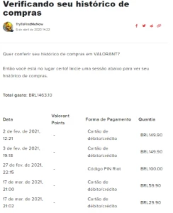 Platina 3, Chaveiro Raro 471Vp, 1463 reais gastos - Valorant