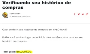CONTA VALORANT - 5 FACAS - PASSE 3 - 2 MIL REAIS EM SKINS