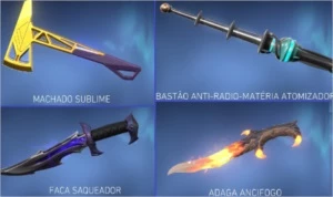 CONTA VALORANT - 5 FACAS - PASSE 3 - 2 MIL REAIS EM SKINS