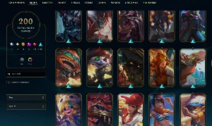 Conta Ex-Mestre(Atual:Diamante 2) /200 SKINS/Todos Champions - League of Legends LOL