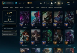 Unranked com 130 Champs e 41 Skins - League of Legends LOL