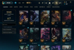 Unranked com 130 Champs e 41 Skins - League of Legends LOL