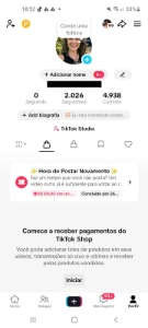 Conta Do Tiktok Com Shop Ativo +2K Seguidores, Lives Ativas - Redes Sociais