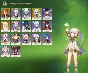 CONTA GENSHIN IMPACT COM NAHIDA+TARTAGLIA (CHILDE) AR 20 ⭐✨