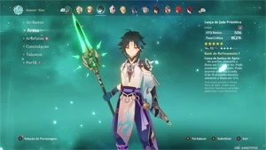 Conta Genshin AR 40 + XIAO/JADE SPEAR/YOIMIYA/NILOU - Genshin Impact