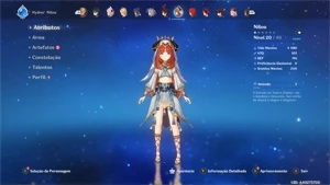Conta Genshin AR 40 + XIAO/JADE SPEAR/YOIMIYA/NILOU - Genshin Impact
