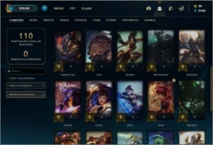Conta bronze 4 com 6 skins e 27 champs - League of Legends LOL