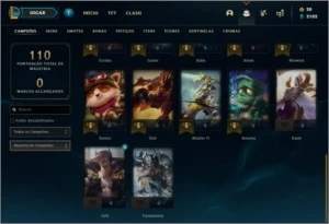 Conta bronze 4 com 6 skins e 27 champs - League of Legends LOL