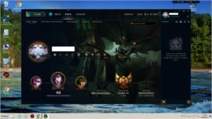 Conta ouro 3, com 4 skins 25 campeoes, bom MMR - League of Legends LOL