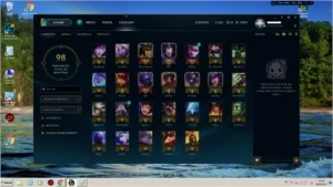 Conta ouro 3, com 4 skins 25 campeoes, bom MMR - League of Legends LOL