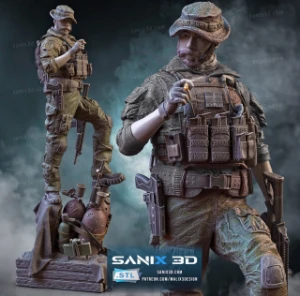 Sanix – Captain Price (Call of Duty) – 3D Print stl - Outros