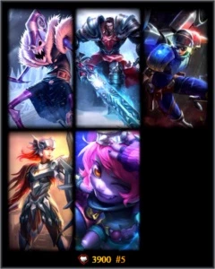 CONTA DE LOL UNRANKED+34 CAMPEÕES+5 SKINS - League of Legends