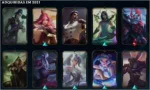 Conta lol com 3 skins prestigio(Lux,zyra e diana) 119 skins - League of Legends