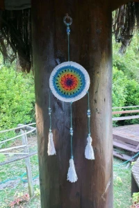 Filtro dos Sonhos em Crochê - Artesanato e Personalizados