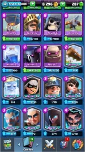 CONTA CLASH ROYALE NV 12 +DE 93 LENDARIAS GANHAS RECORD 4915
