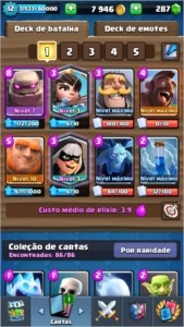 CONTA CLASH ROYALE NV 12 +DE 93 LENDARIAS GANHAS RECORD 4915