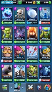 CONTA CLASH ROYALE NV 12 +DE 93 LENDARIAS GANHAS RECORD 4915
