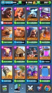 CONTA CLASH ROYALE NV 12 +DE 93 LENDARIAS GANHAS RECORD 4915