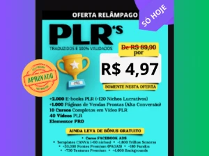 Pack Plr Ouro Premium - $$$