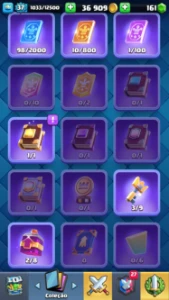 Conta clash royale com varias cartas lendarias, 5700 trofeus
