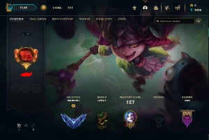 Conta lol diamante 1 56% winrate - League of Legends