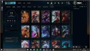 Conta LOL Gold I, com 19 skins, 57 champs e VALORANT com ONI - League of Legends