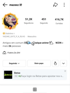 Conta de Kwai 51K - Redes Sociais