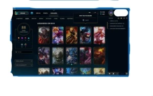 CONTA OURO IV, 71 CAMPEÕES , 88 SKINS - League of Legends LOL