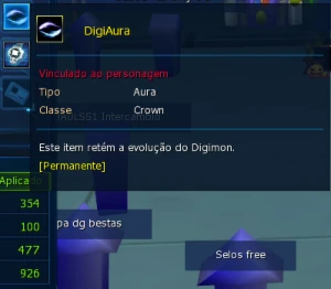 Conta novice LADMO Omega Tamer Lv110 X7 - Digimon Masters Online