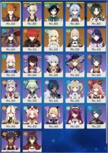 AR 50/Xiao+Baal+Venti+Ganyu+Mona+Tartaglia e MT MAIS na IMG - Genshin Impact