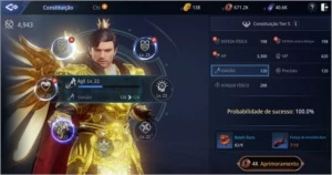 TOP 5 guerreiro, 65k de poder, códex bem upado e pet ÉPICO - MIR4