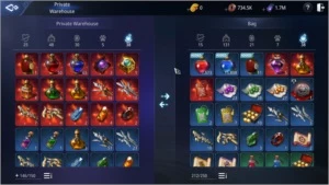 Guerreiro Level 75, 97k (94k sem clan). - MIR4