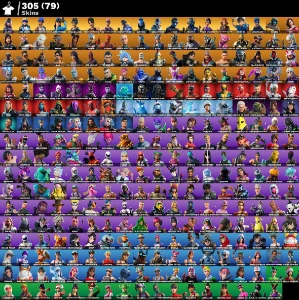 Conta Fortnite 305 Skins Viuva Negra, Glow+Machado Do Kratos
